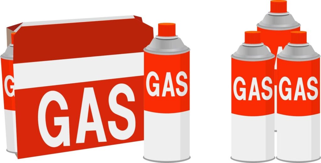 カセットボンベのイラスト